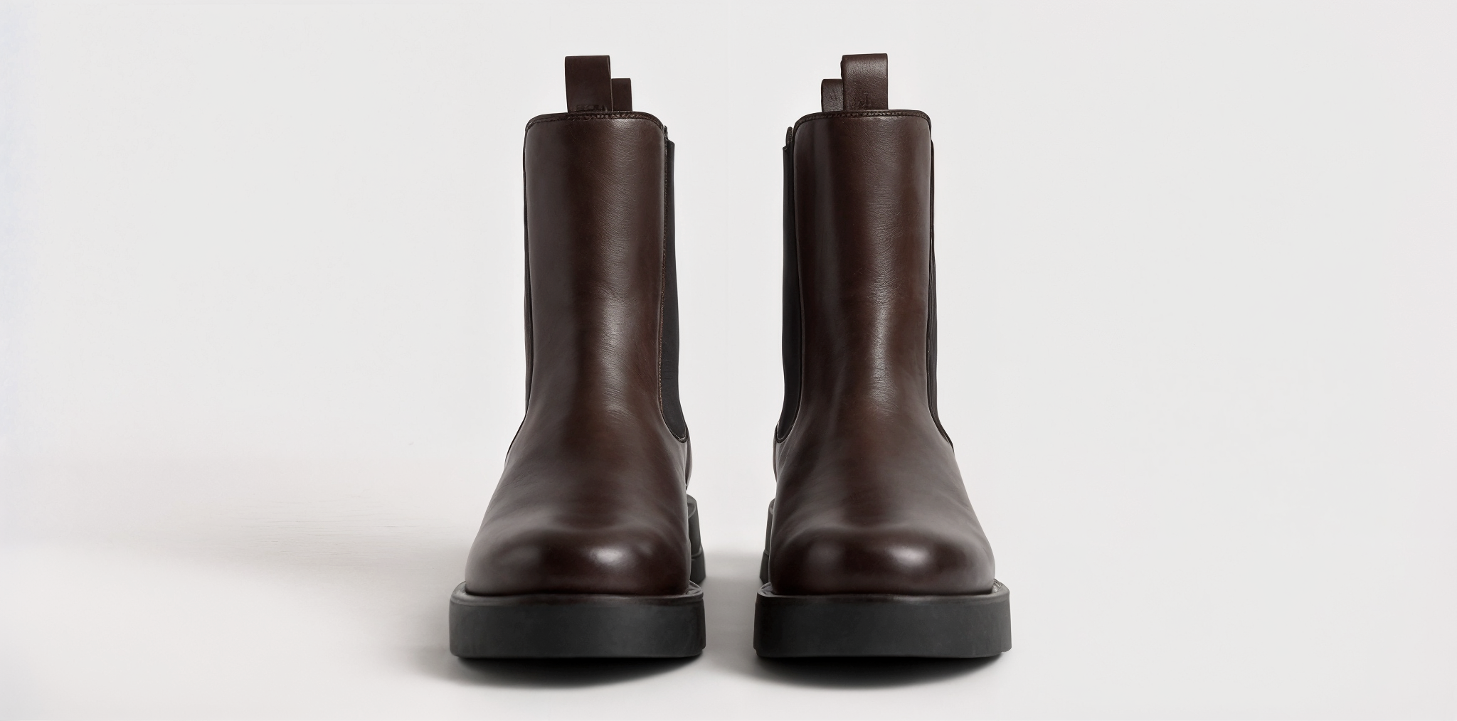 Bianca Leather Brown Chelsea Boots