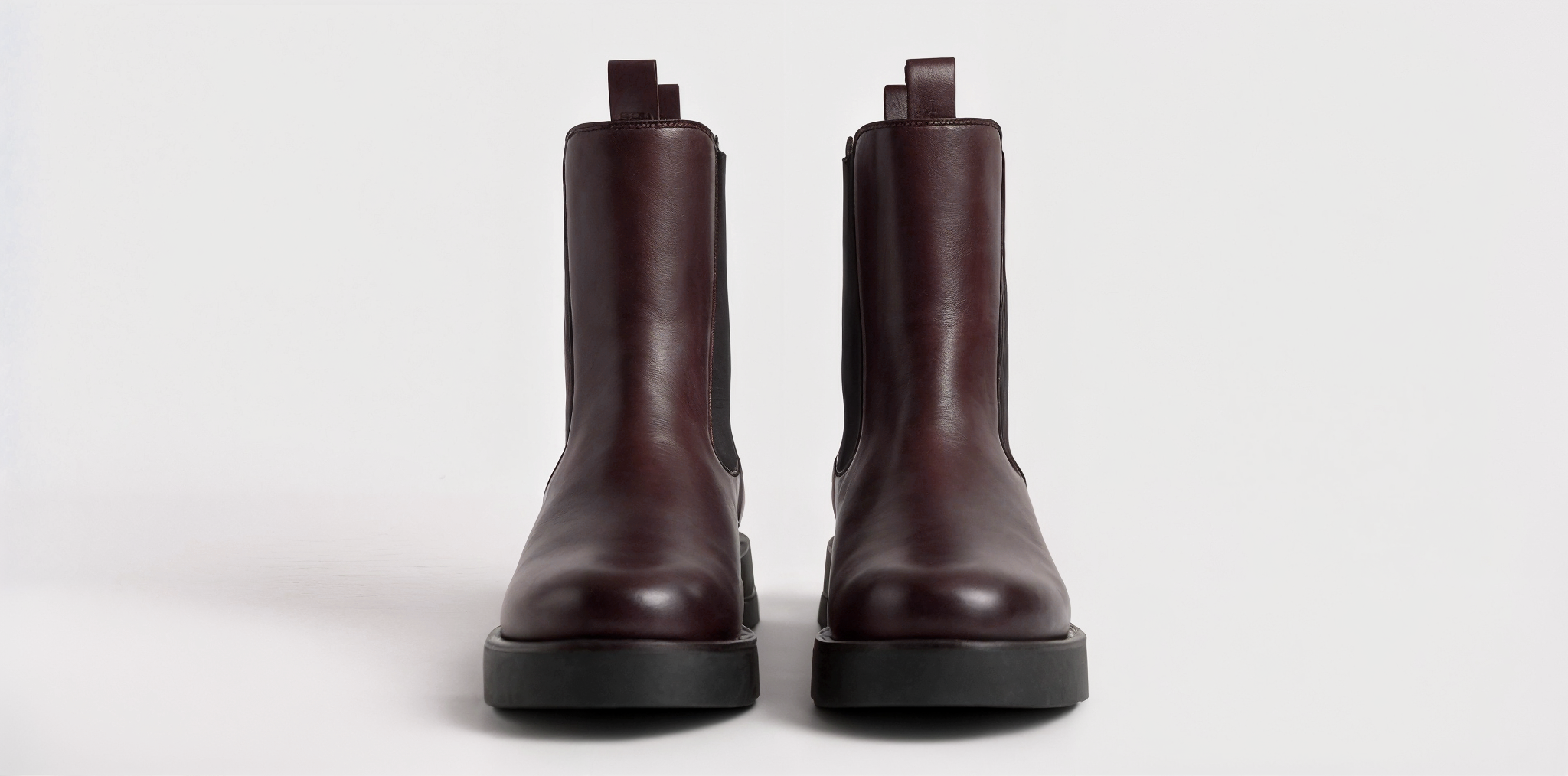 Bianca Leather Burgundy Chelsea Boots