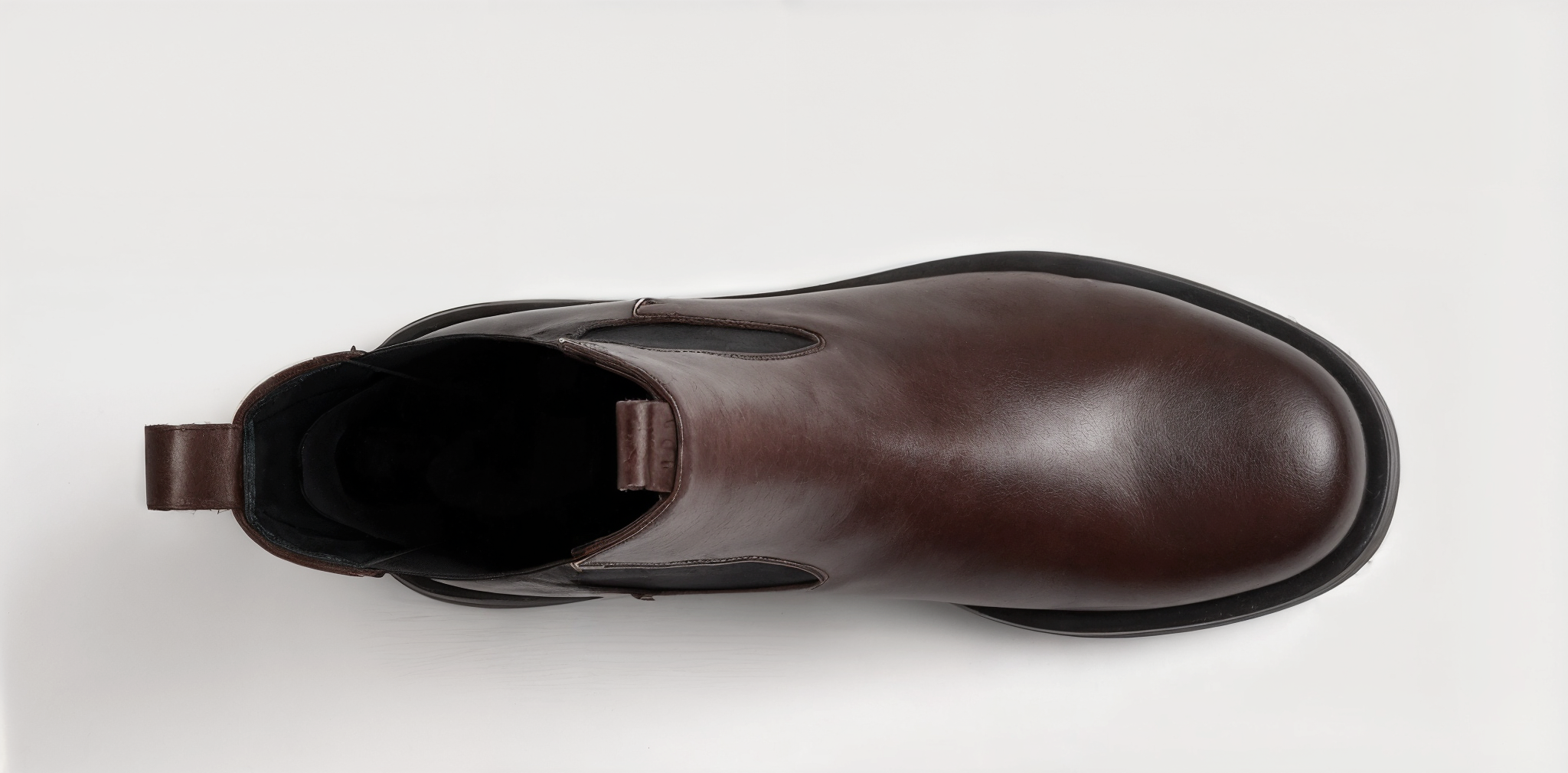 Bianca Leather Brown Chelsea Boots