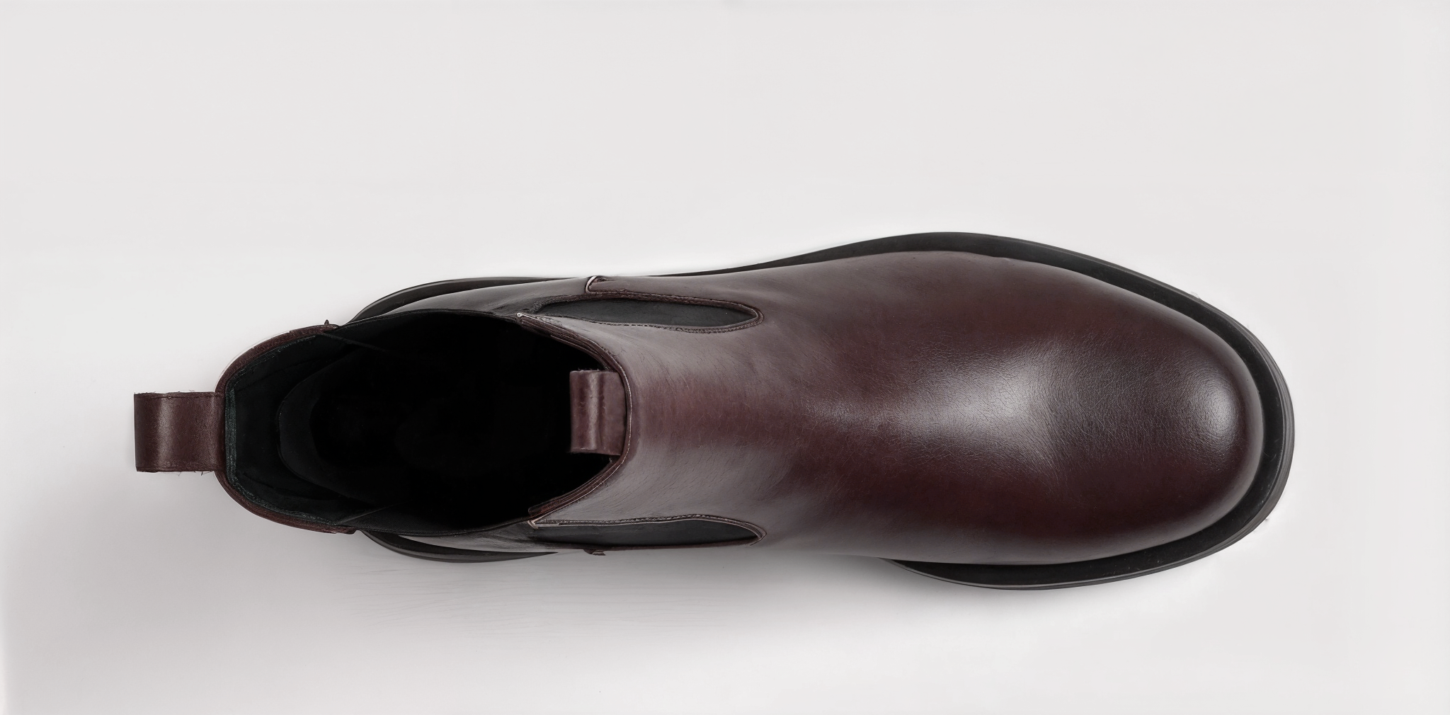 Bianca Leather Burgundy Chelsea Boots