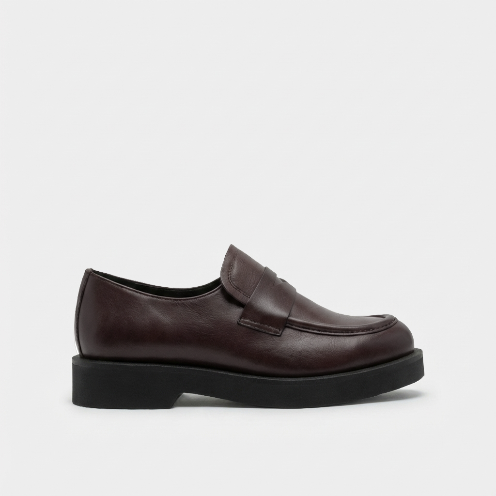 Elena Leather Brown Loafers