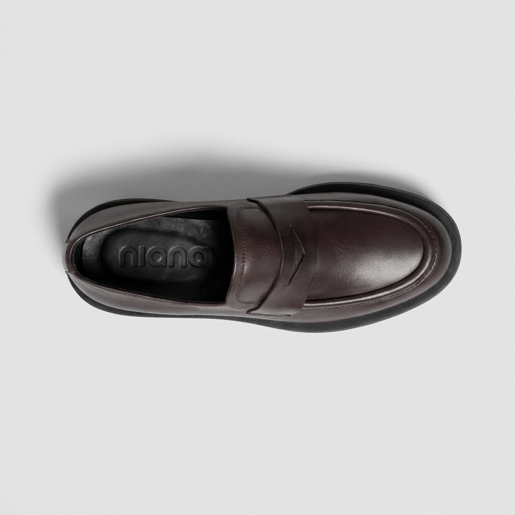 Elena Leather Brown Loafers