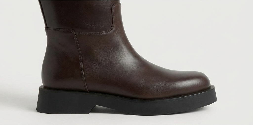 Francesca Leather Brown Boots