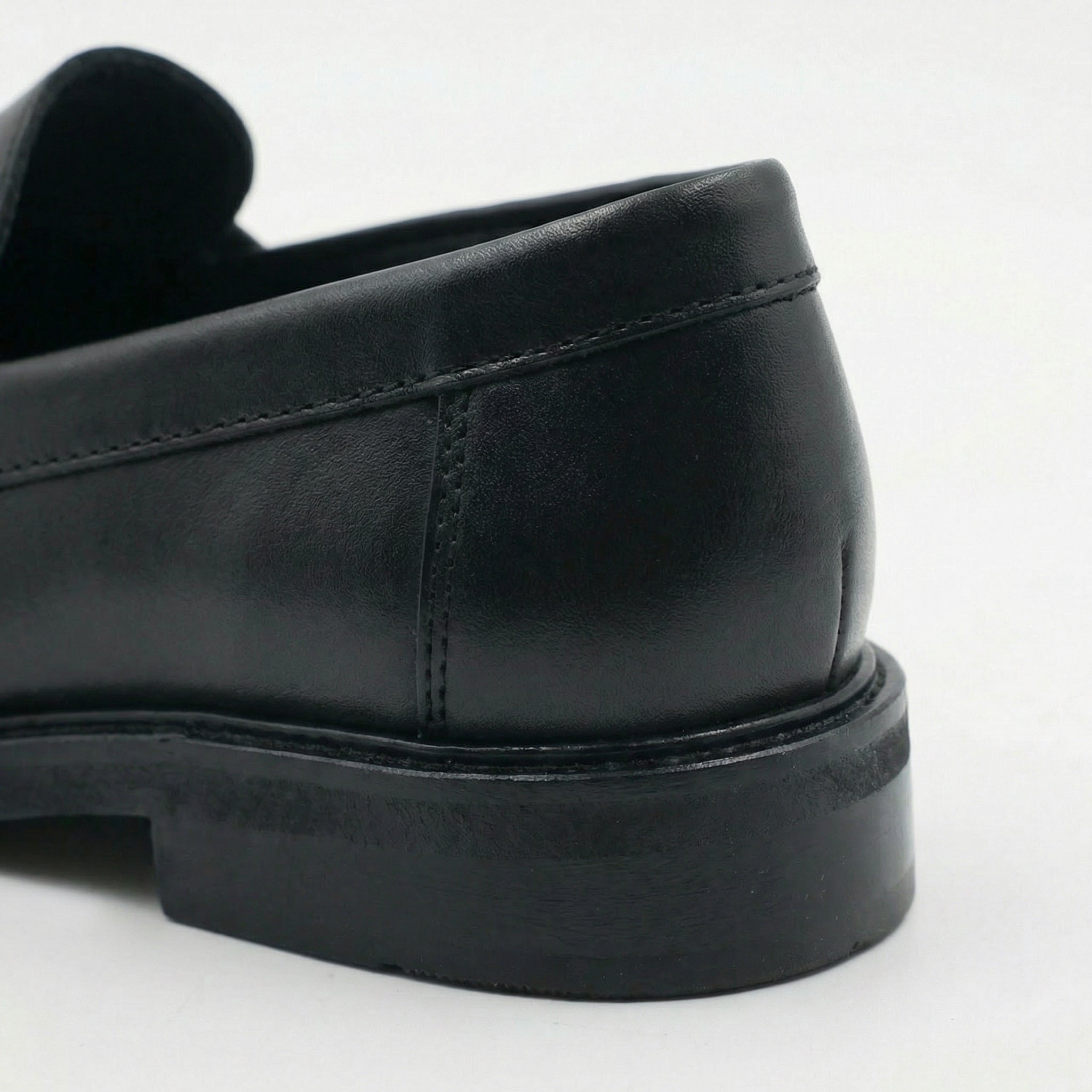 Mila Leather Black Loafer