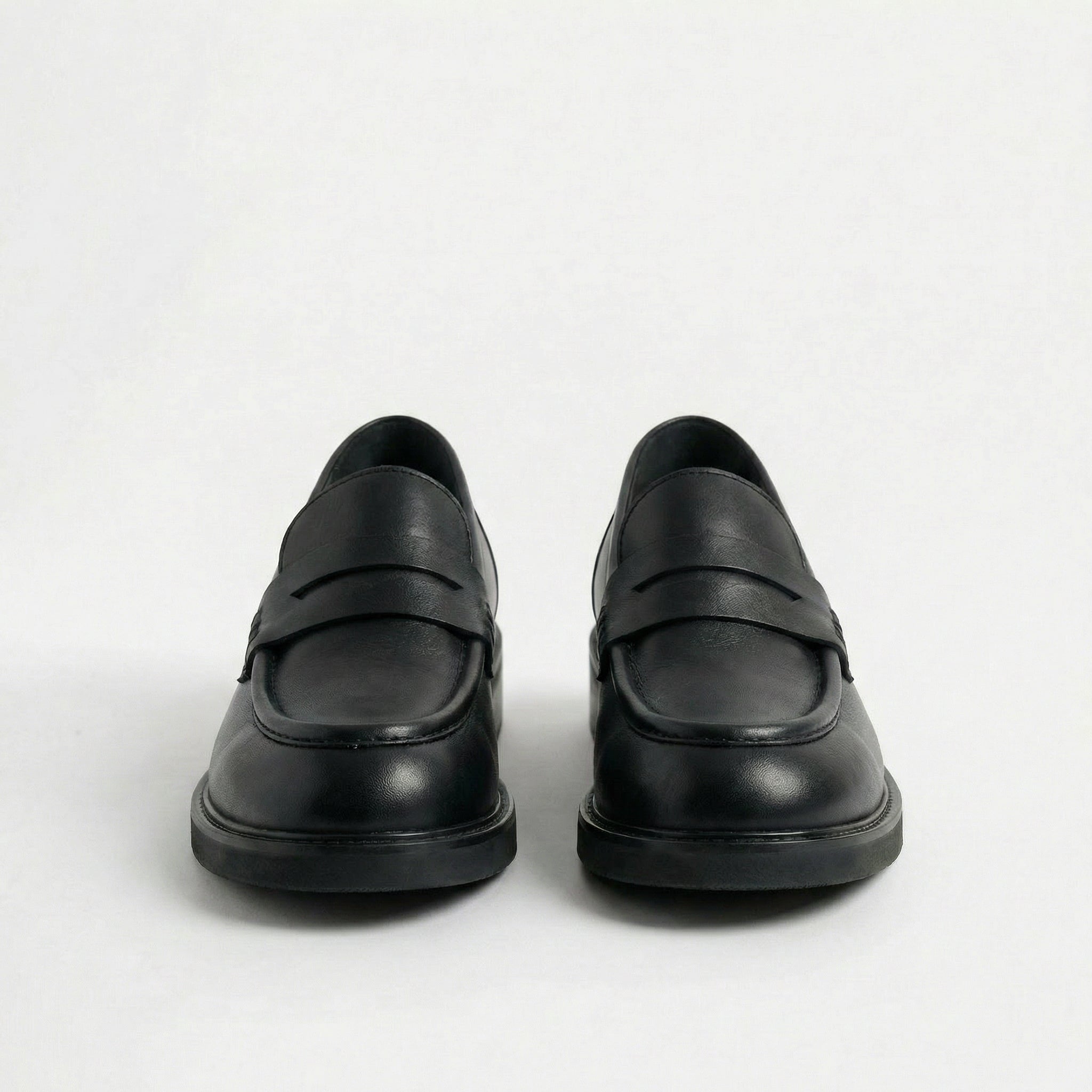 Mila Leather Black Loafer