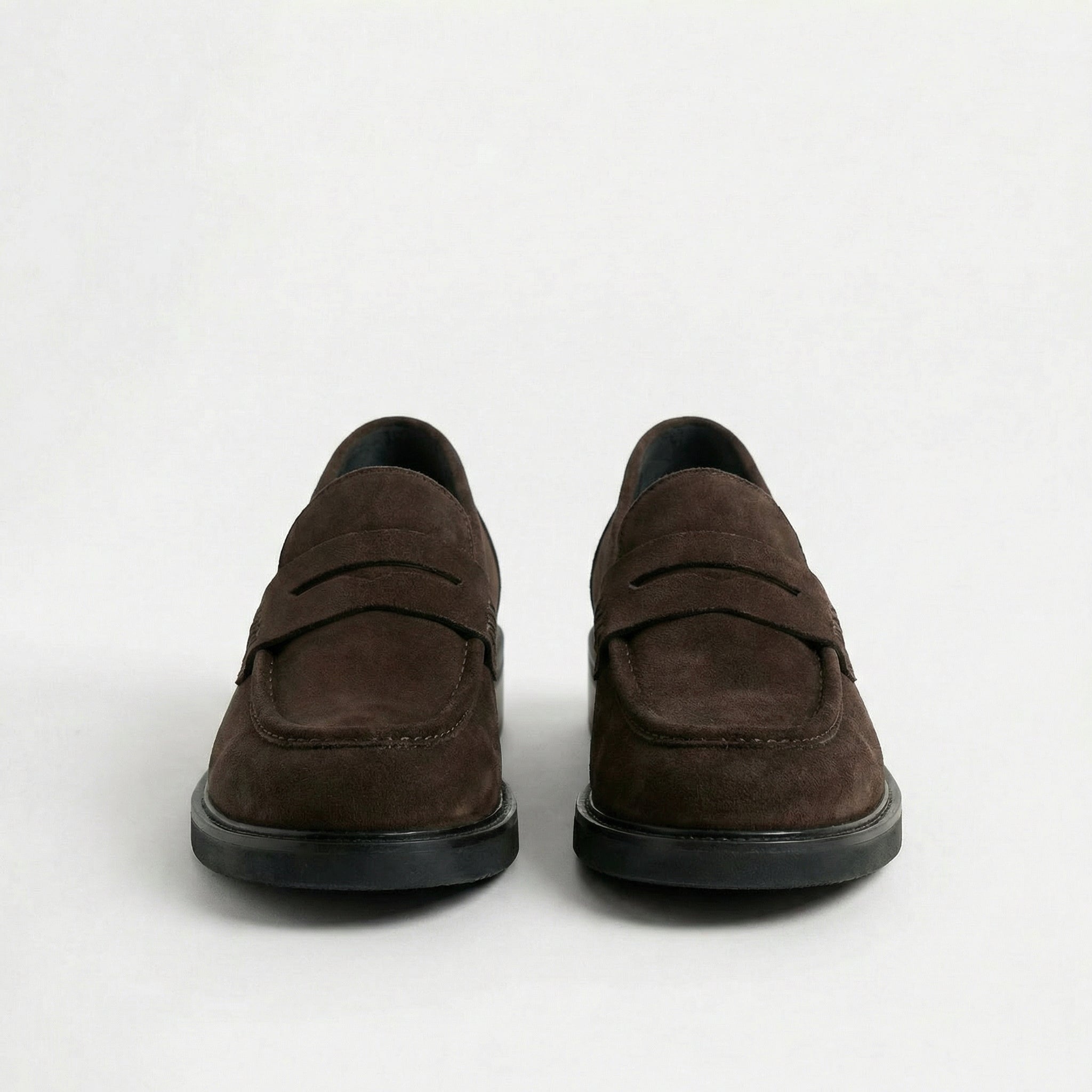 Mila Suede Brown Loafers